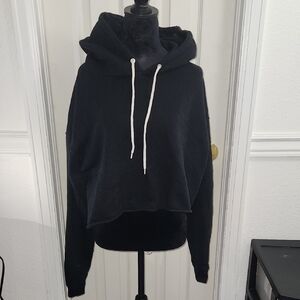 Wild Fable Black Cropped Hoodie